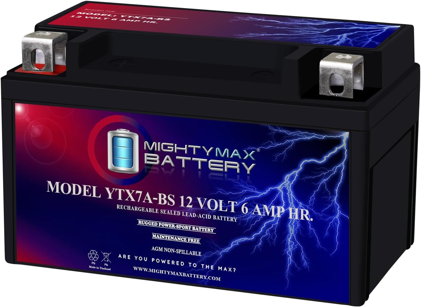 12V 6Ah AGM Motorcycle Battery – 105 CCA