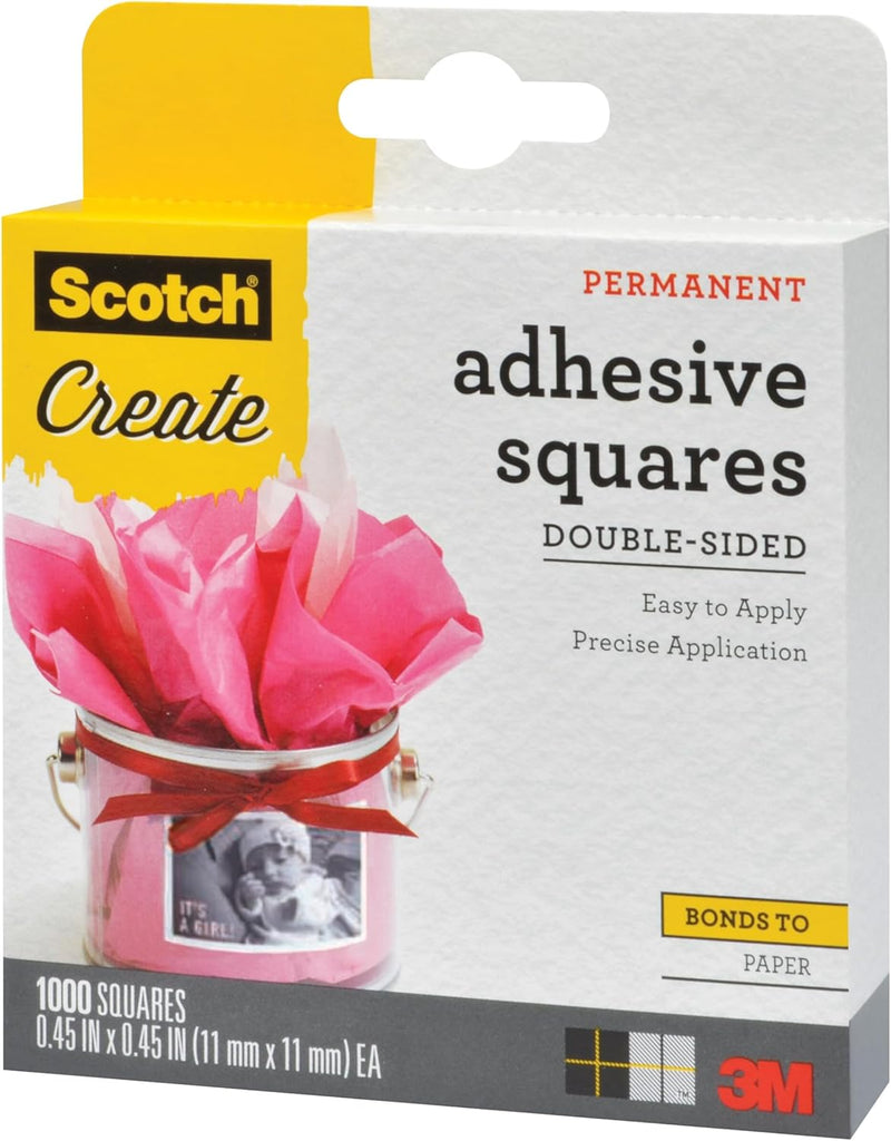 Permanent Adhesive Tape Squares