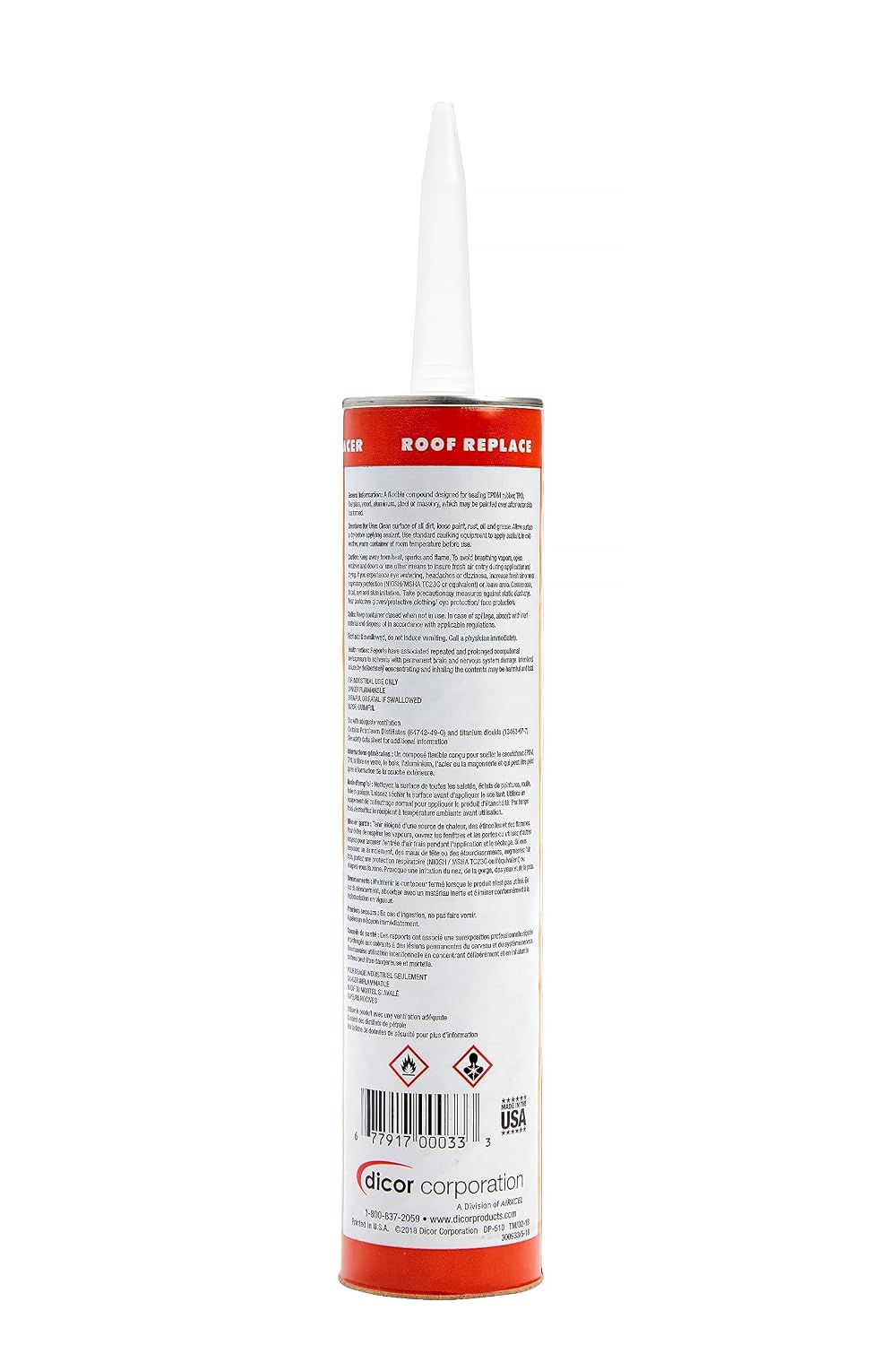 Dicor EPDM Self-Leveling Lap Sealant – 10.3 Oz, White, 501LSW-1