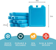 Reusable Ice Packs for Lunch Boxes (5-Pack)