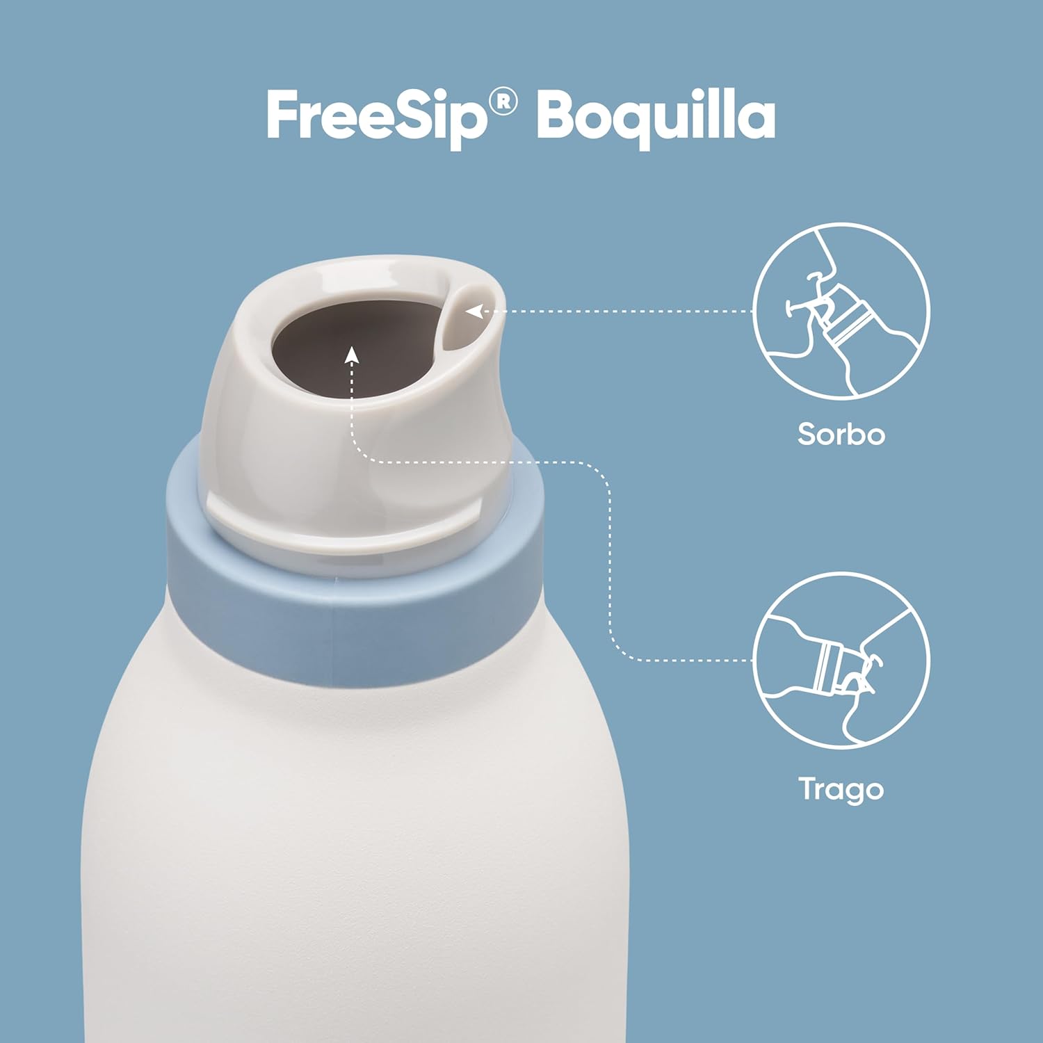 Insulated Stainless Steel Water Bottle with FreeSip Straw