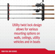 4-Rod Twist Lock Fishing Rack