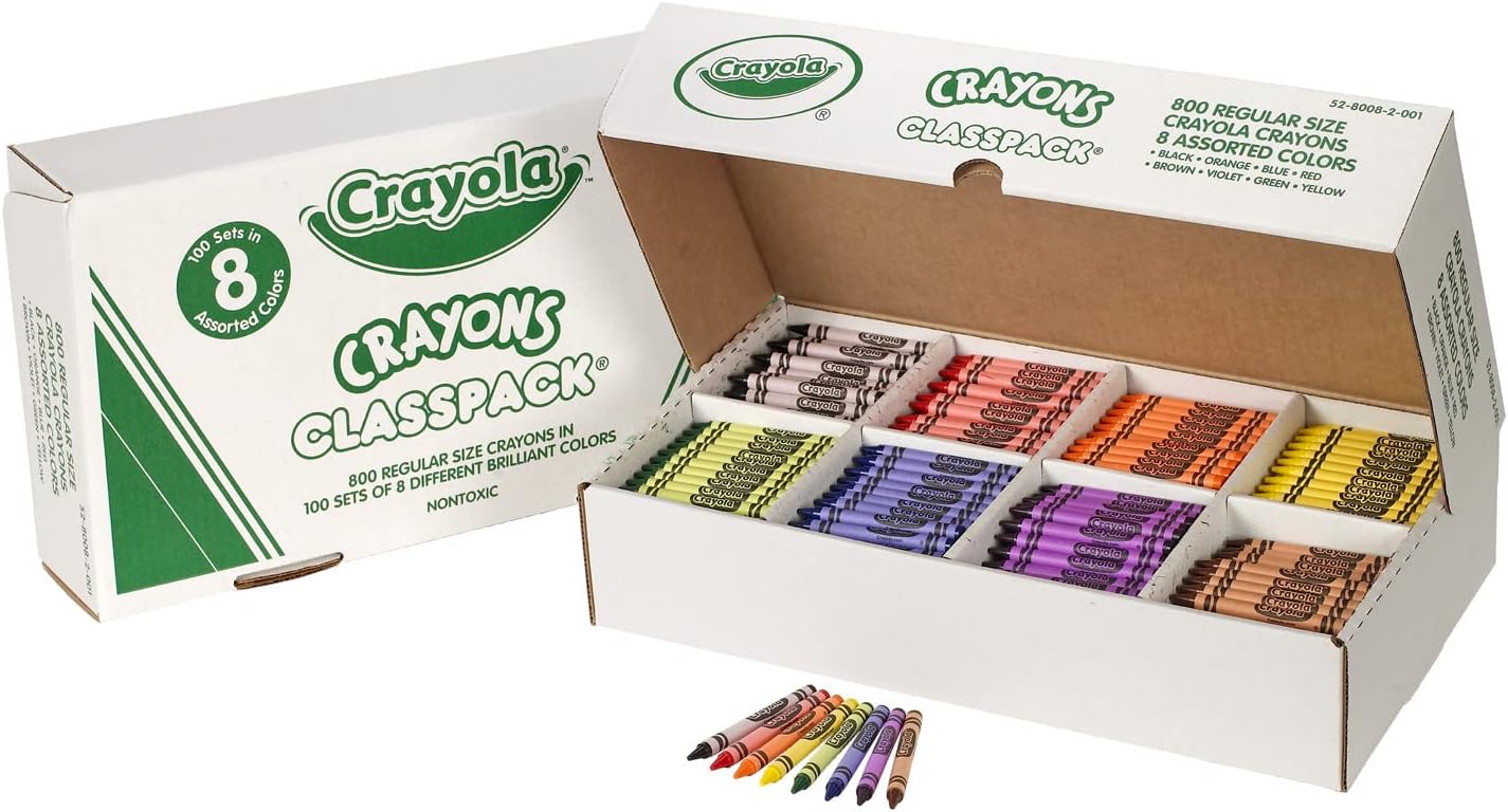 Bulk Crayon Classpack 800 Count