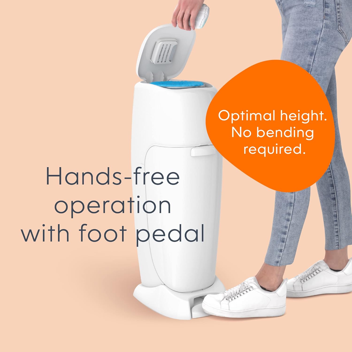 Hands-Free Diaper Pail