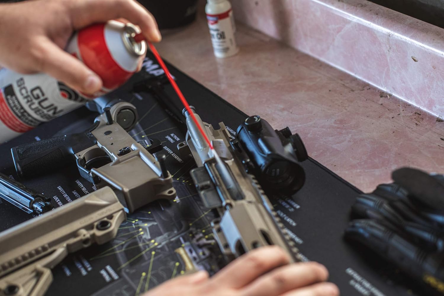 Firearm Cleaning Solvent Spray for Gun Maintenance