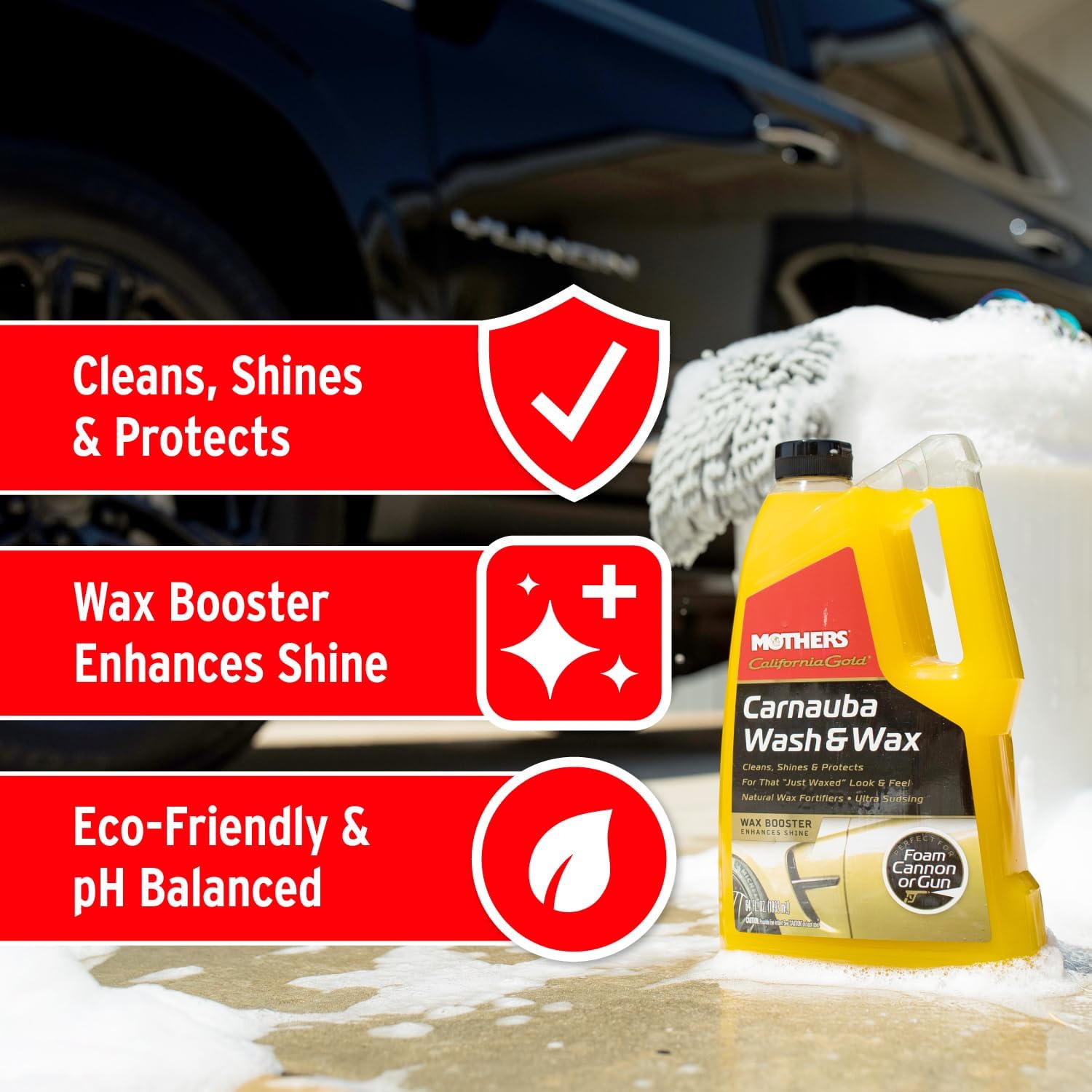 Carnauba Car Wash & Wax Shampoo – 64 oz