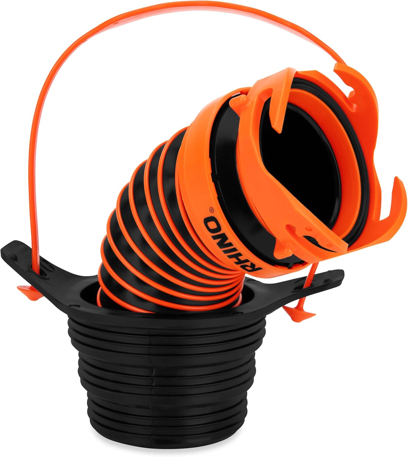 Flexible 3-in-1 RV Sewer Hose Adapter & Drain Seal