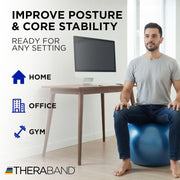 Exercise & Stability Ball for Balance, Core Strength & Rehabilitation