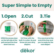 Eco-Friendly Hands-Free Diaper Pail