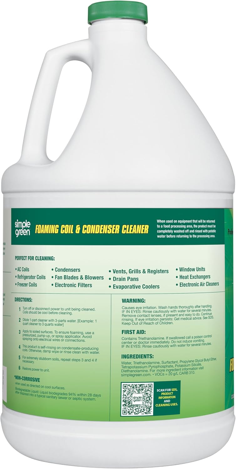 Simple Green Foaming Coil Cleaner – 1 Gallon