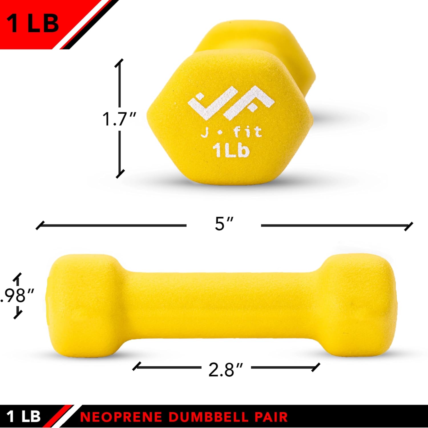 Neoprene & Vinyl Coated Dumbbell Set for Home Gym