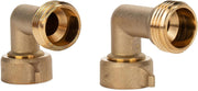 90-Degree Brass RV Water Hose Elbows – 2 Pack