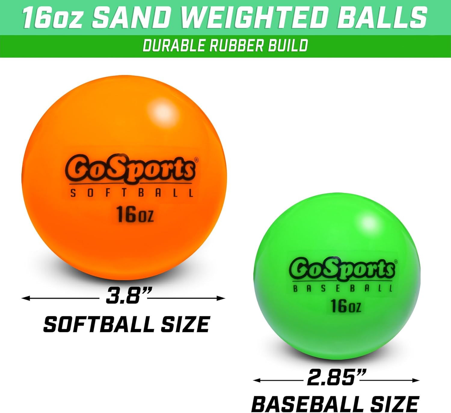 Weighted Training Softballs – 6 Pack