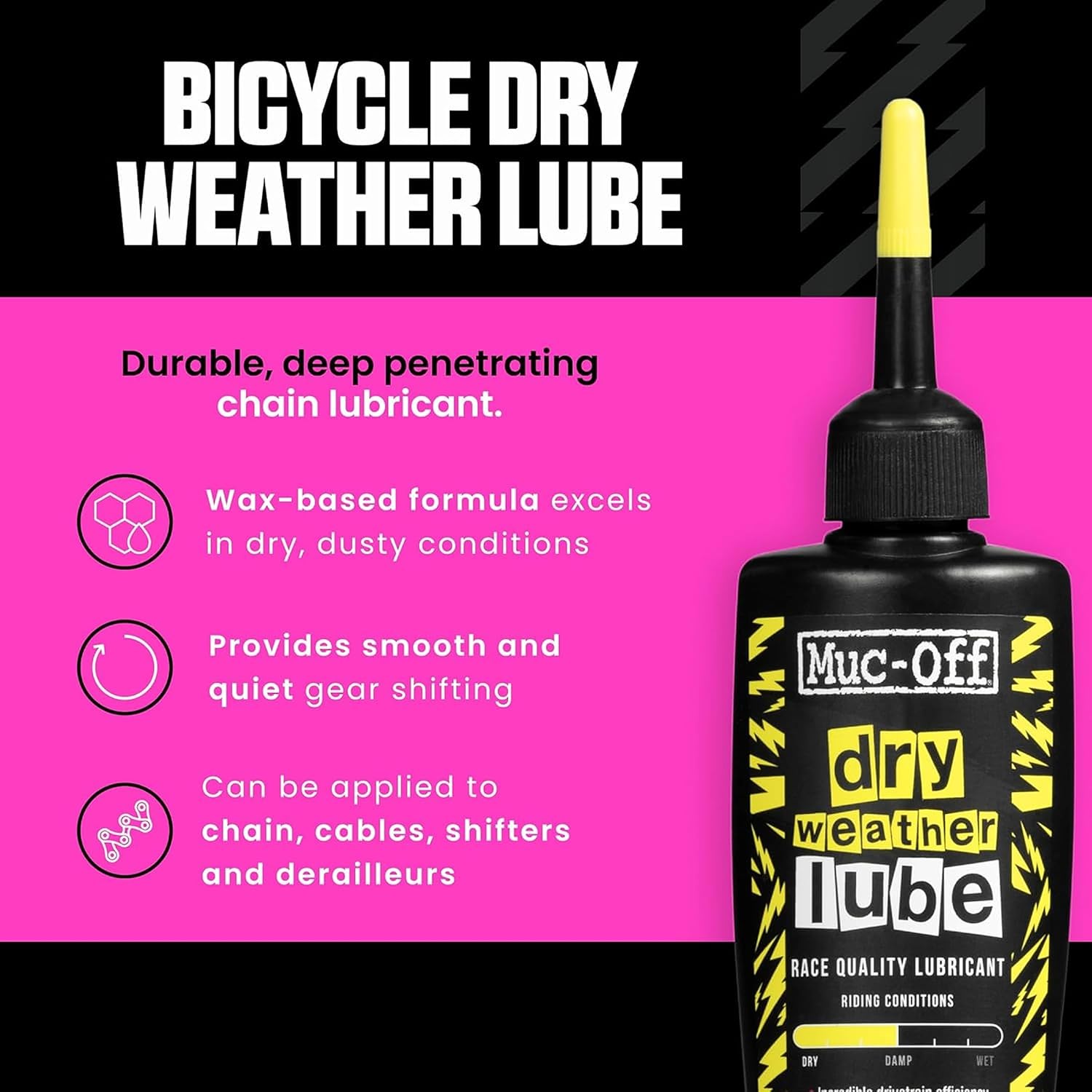 Muc-Off Bio Dry Bike Chain Lube – 4.06 fl oz