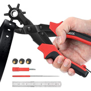 Heavy-Duty Revolving Leather Hole Punch Pliers