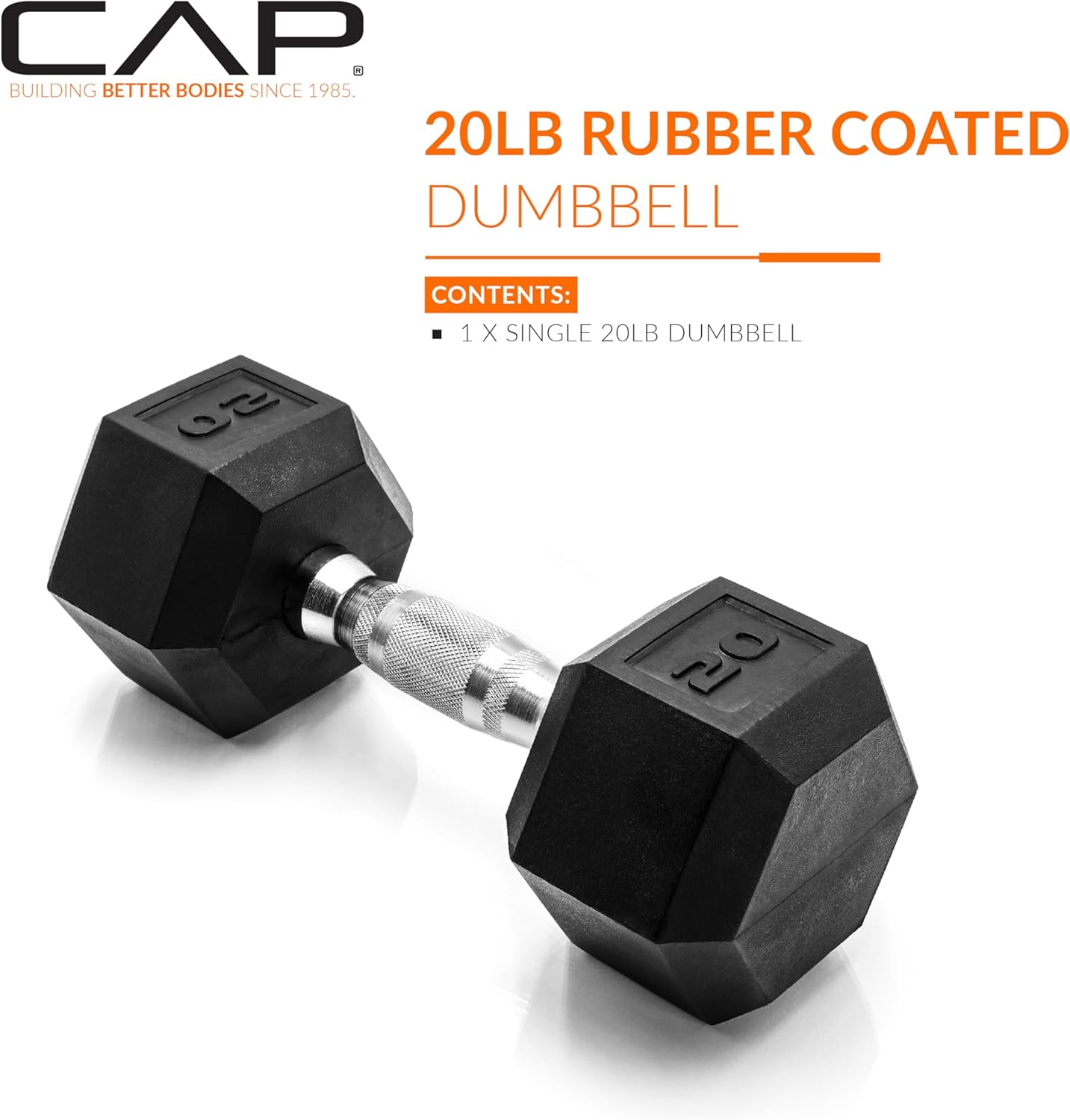 Rubber Coated Hex Dumbbell Weight