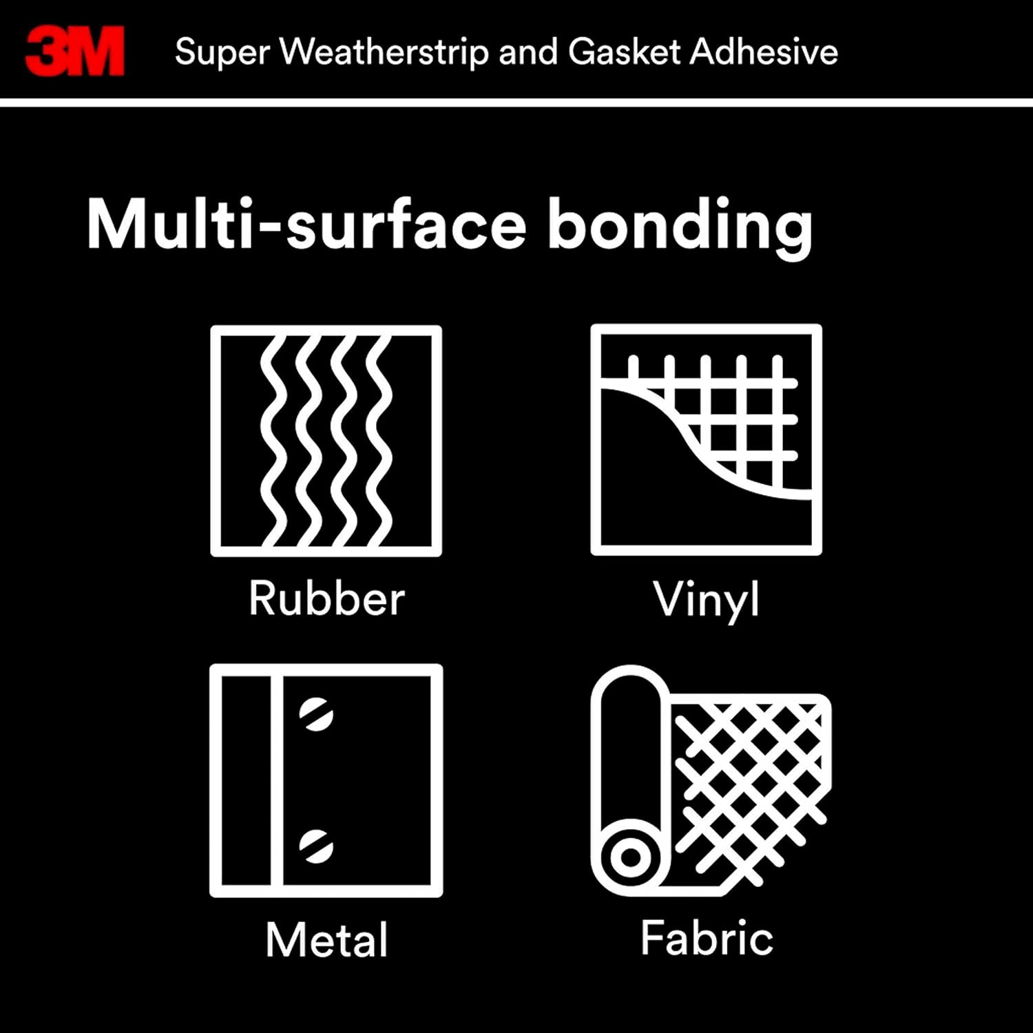 3M 08008 Black Super Weatherstrip & Gasket Adhesive – 5 Oz