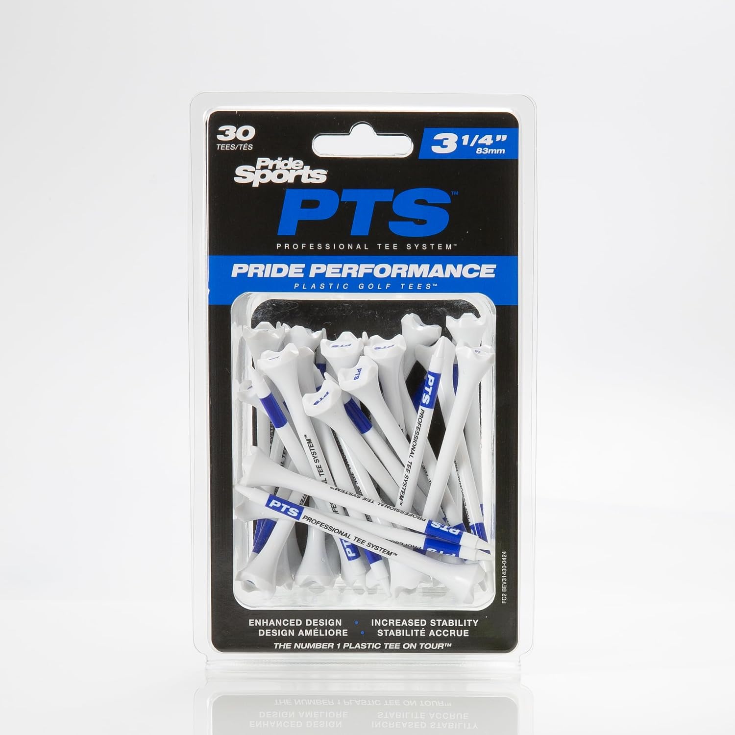 3-1/4 Inch Plastic Golf Tees 30 Count