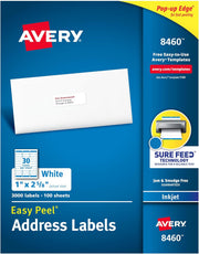 Avery Easy Peel Printable Address Labels 8460