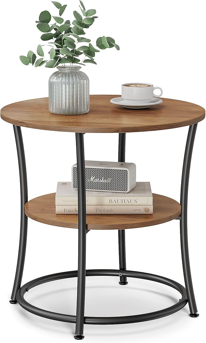 Round Two Tier Side Table