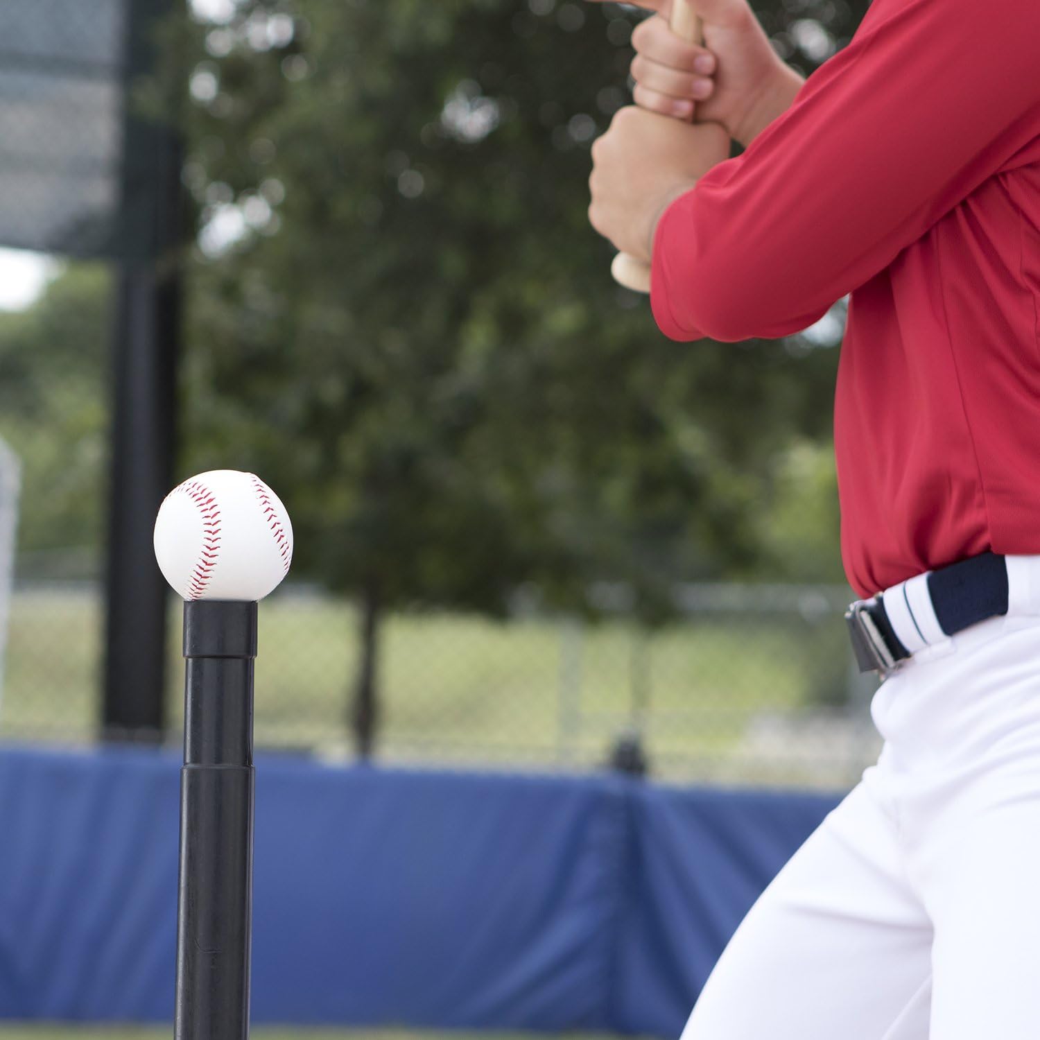 Adjustable Baseball & Softball Batting Tee with Home Plate