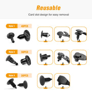 GOOACC GRC-47 Universal Fender Clips – 200-Piece Auto Retainer Kit
