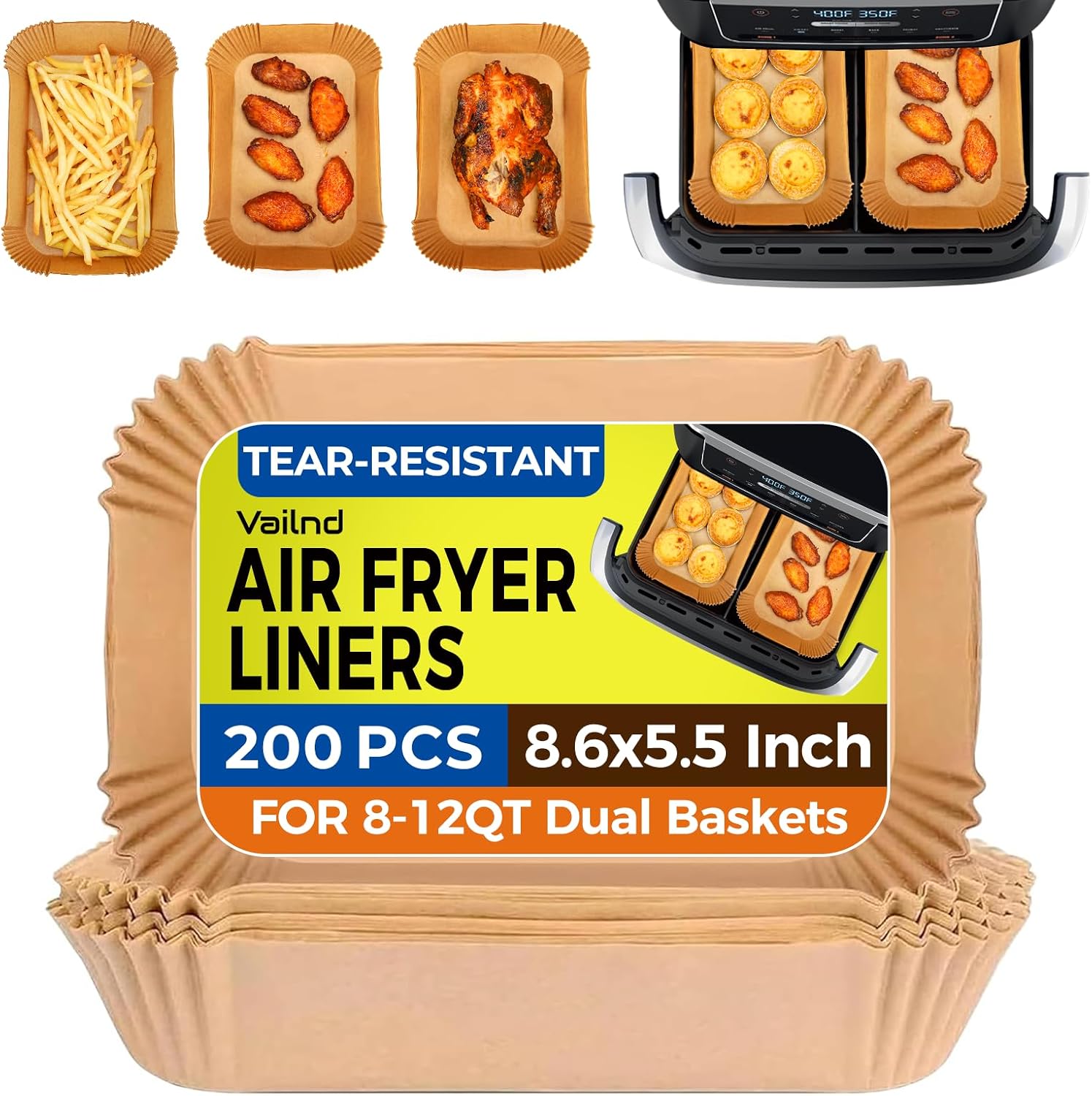 Rectangle Air Fryer Liners