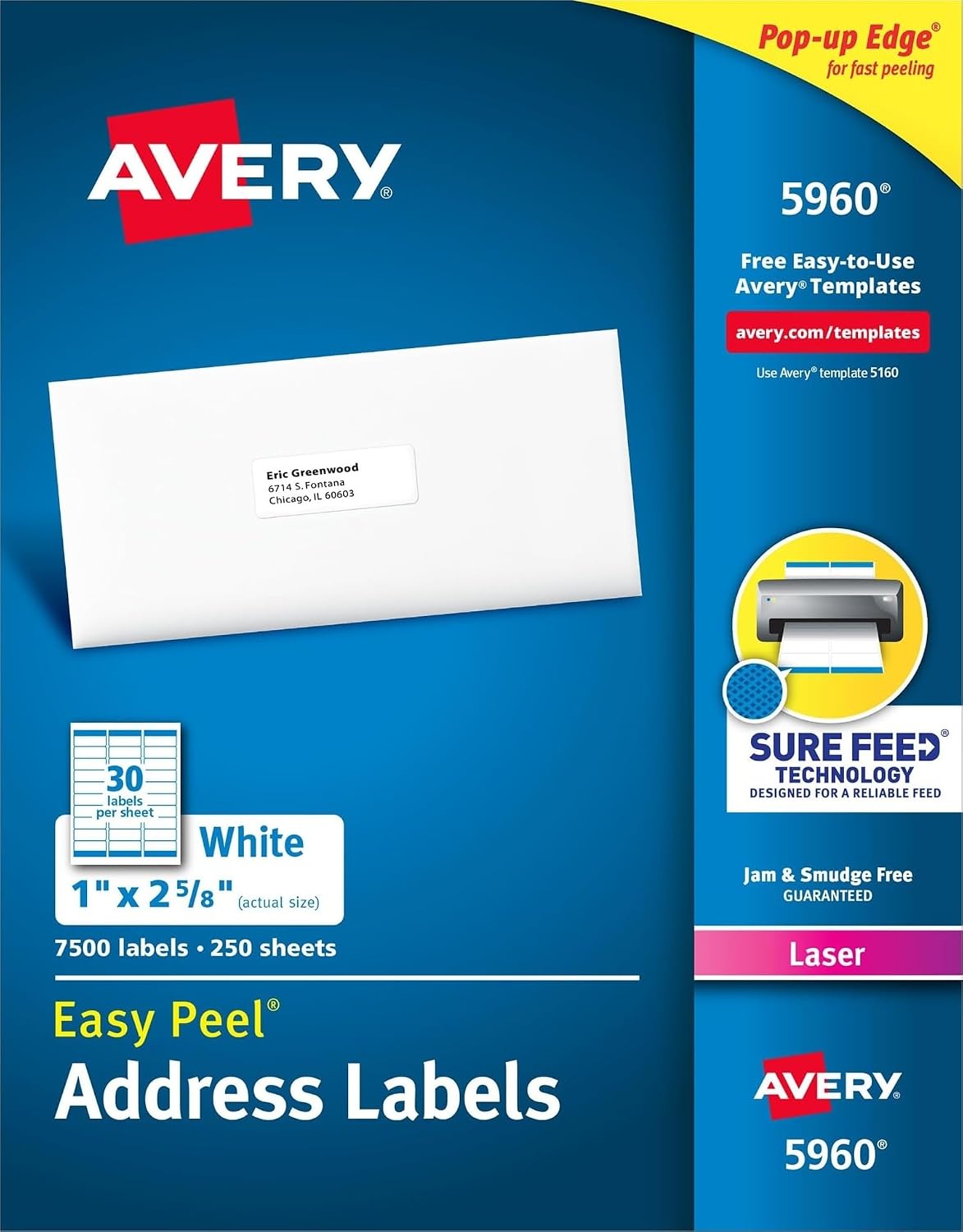 Printable White Mailing Address Labels