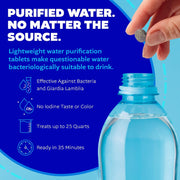 Water Purification Tablets with Neutralizing Tablets