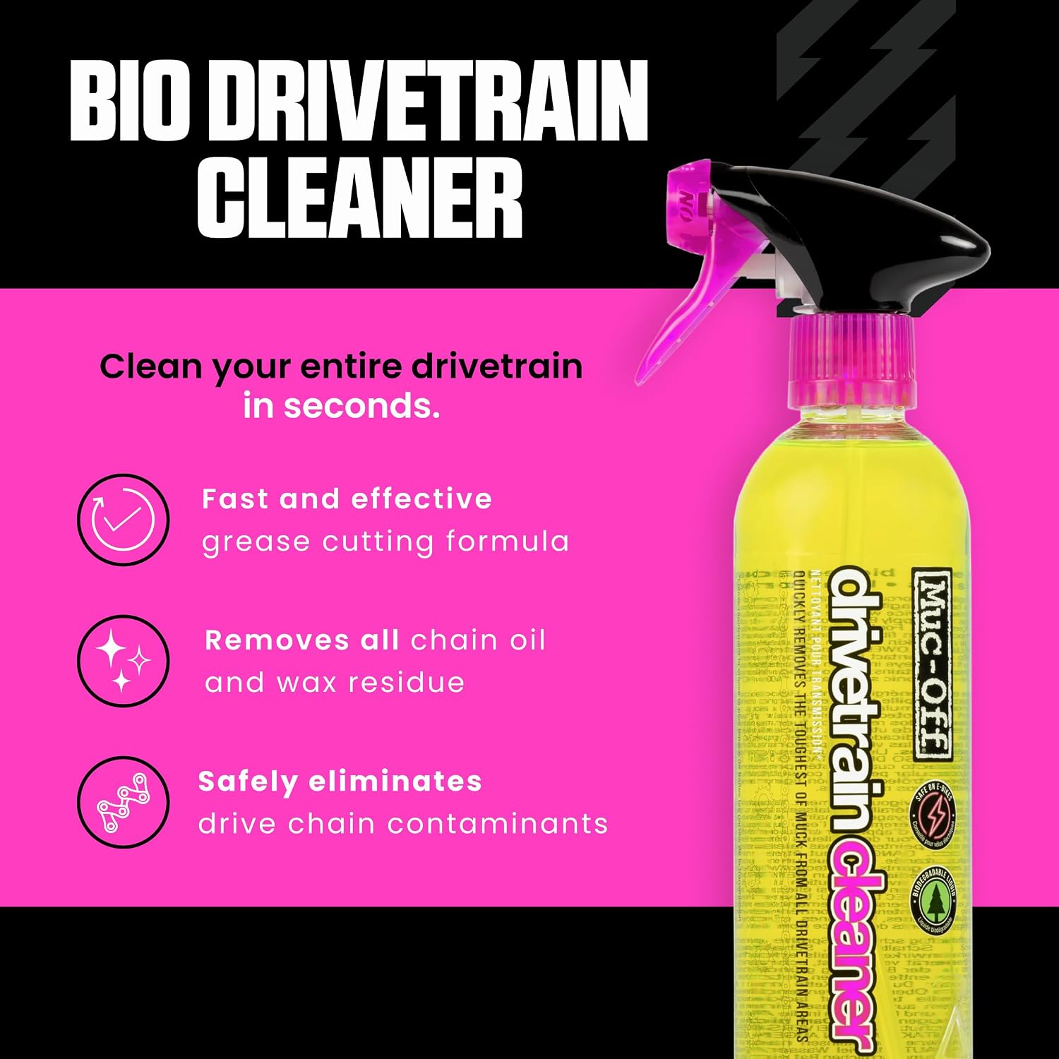 Biodegradable Bike Drivetrain Cleaner Spray