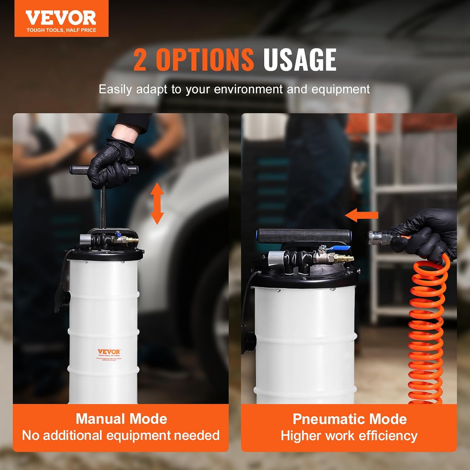 6.5L Pneumatic & Manual Automotive Fluid Extractor Pump