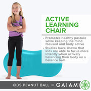 Gaiam Kids Peanut Ball Chair – Active Flexible Seating for Classroom & Home