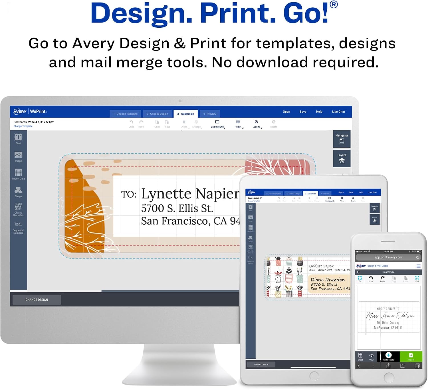 Printable Shipping Labels 100 Count