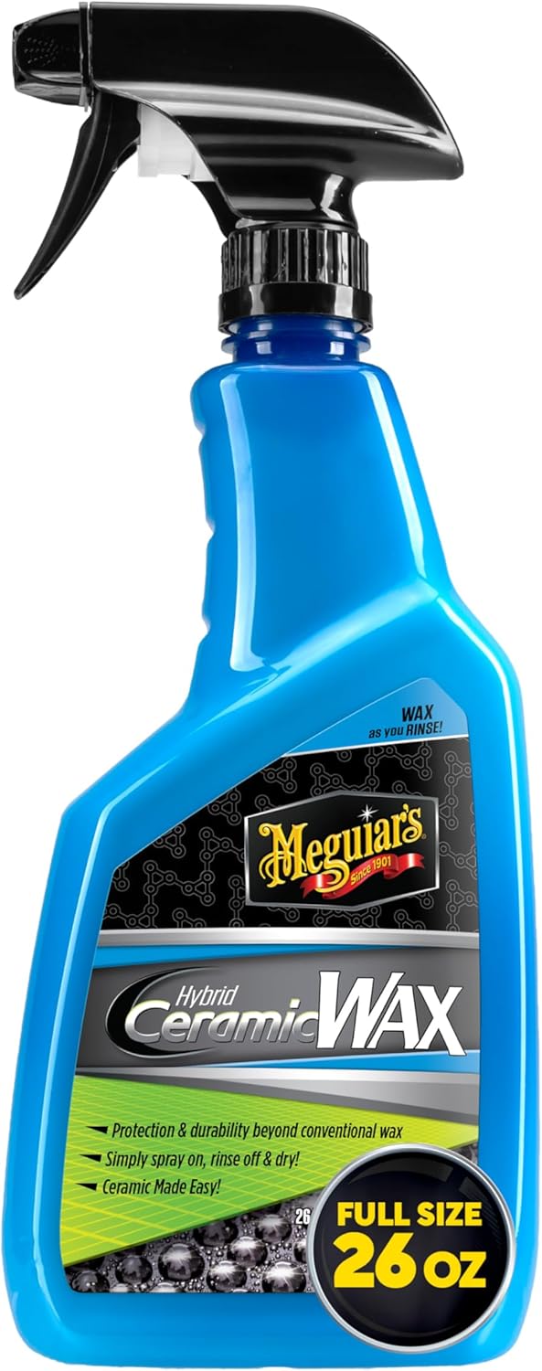 Meguiar’s Hybrid Ceramic Wax – 26 Oz, SiO₂ Spray Wax