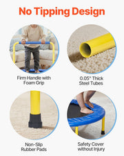 3FT Kids Trampoline with Foam Handle