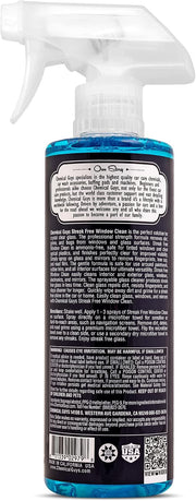 Chemical Guys Streak-Free Glass & Window Cleaner – 16 Oz