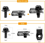 GOOACC GRC-70 Engine Under Cover Fastener Clips – 35-Piece