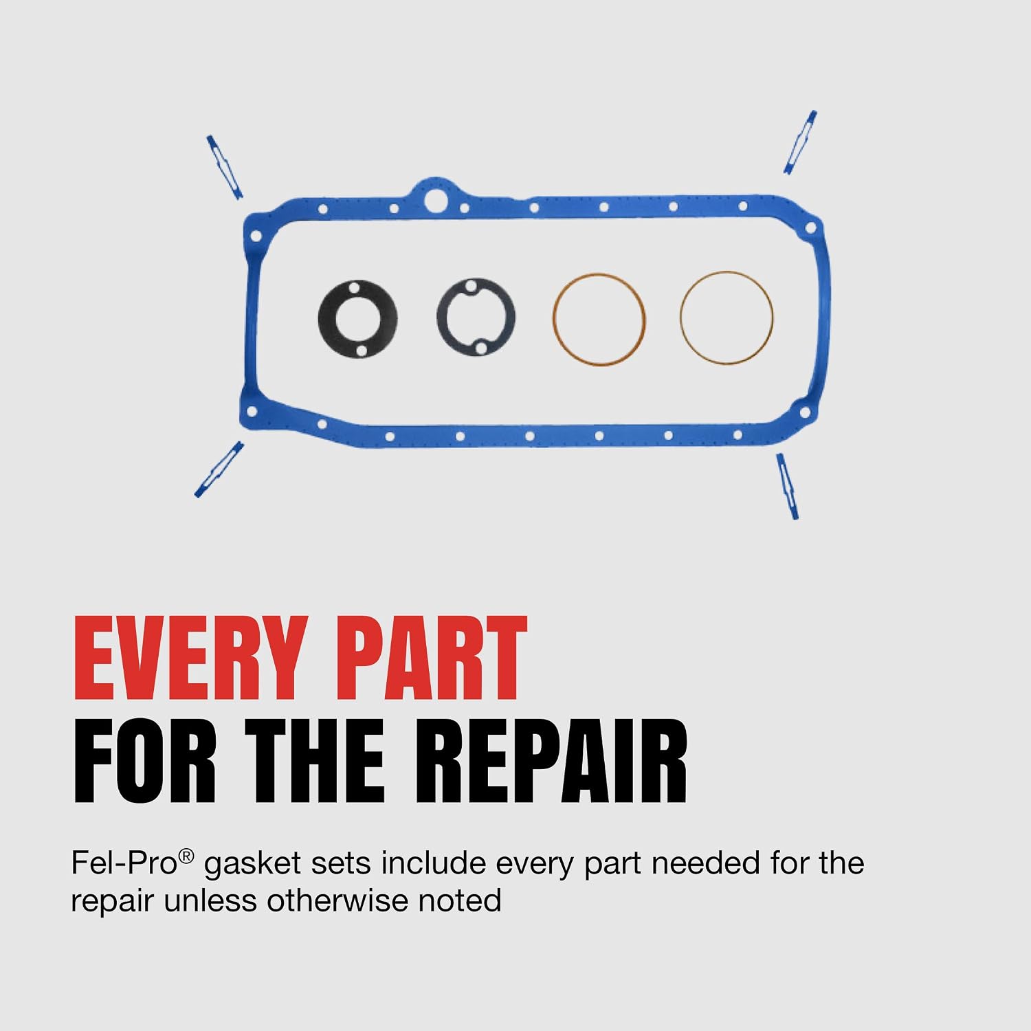 Engine Oil Pan Gasket Set for Select Full-Size Pickups