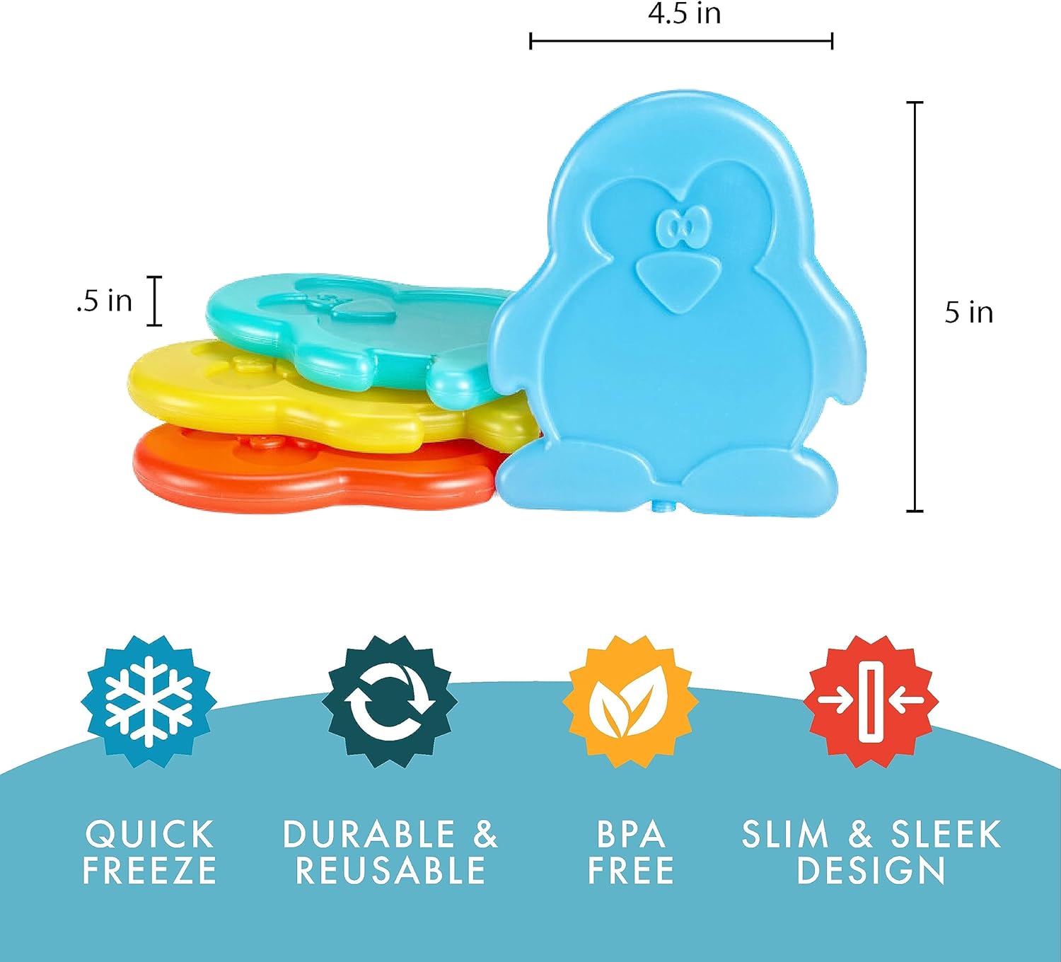 Reusable Ice Packs for Lunch Bags & Coolers