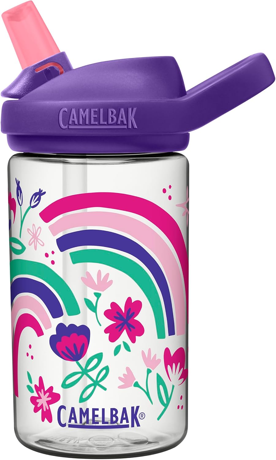 CamelBak Eddy+ Kids Water Bottle with Bite Valve Straw – 14 oz