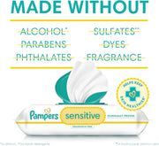 Sensitive Fragrance-Free Baby Wipes – 1008 Count, 18 Flip-Top Packs