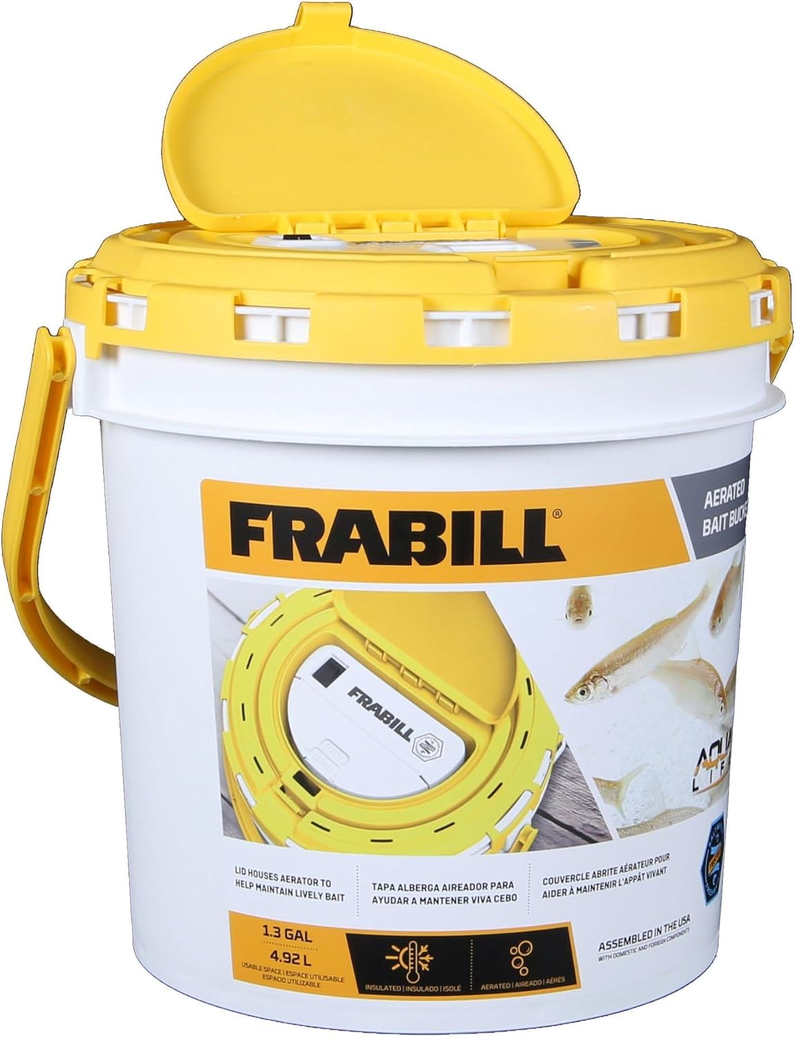 Insulated Fishing Bucket with Accessories