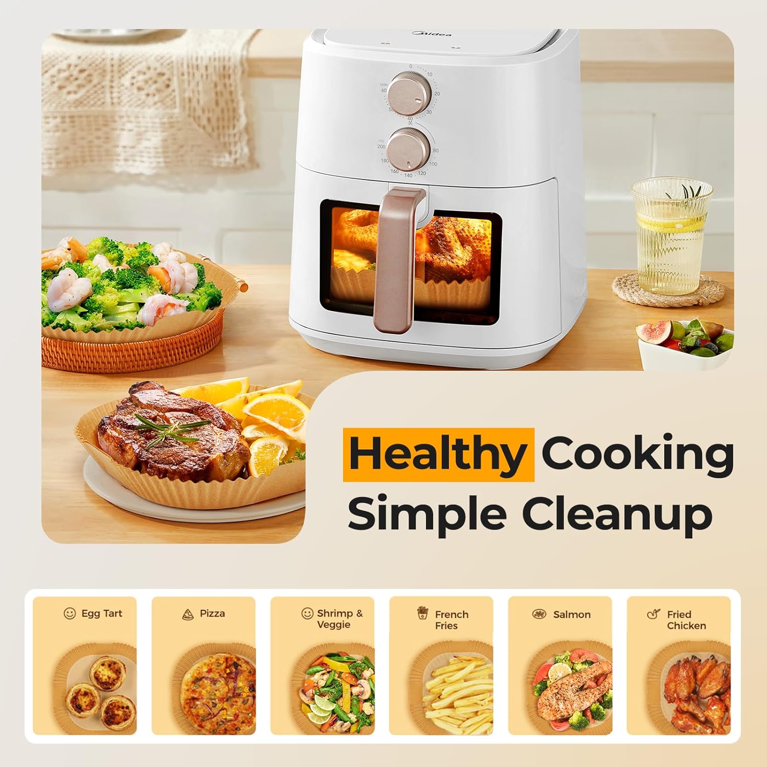 125 Pack Air Fryer Liners