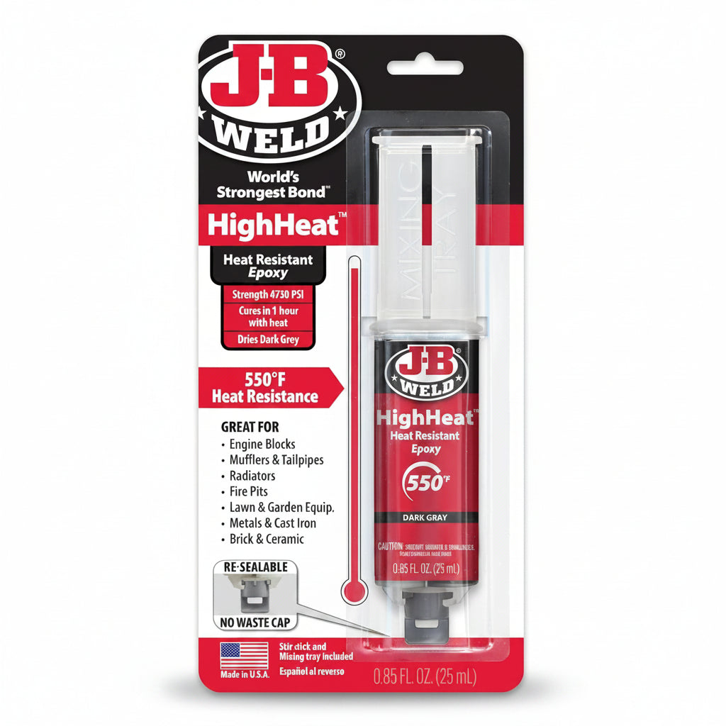 High Heat Epoxy Syringe, Dark Gray