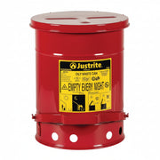 Oily Waste Can, 6 Gallon Galvanized Steel