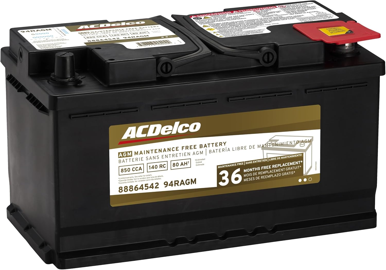 BCI Group 94R AGM Automotive Battery – 36-Month Warranty