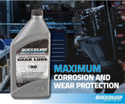 Quicksilver SAE 90 High Performance Gear Lube – 32 Oz