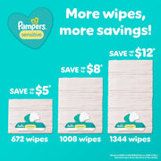 Pampers Sensitive Baby Wipes – 1008 Count, Unscented