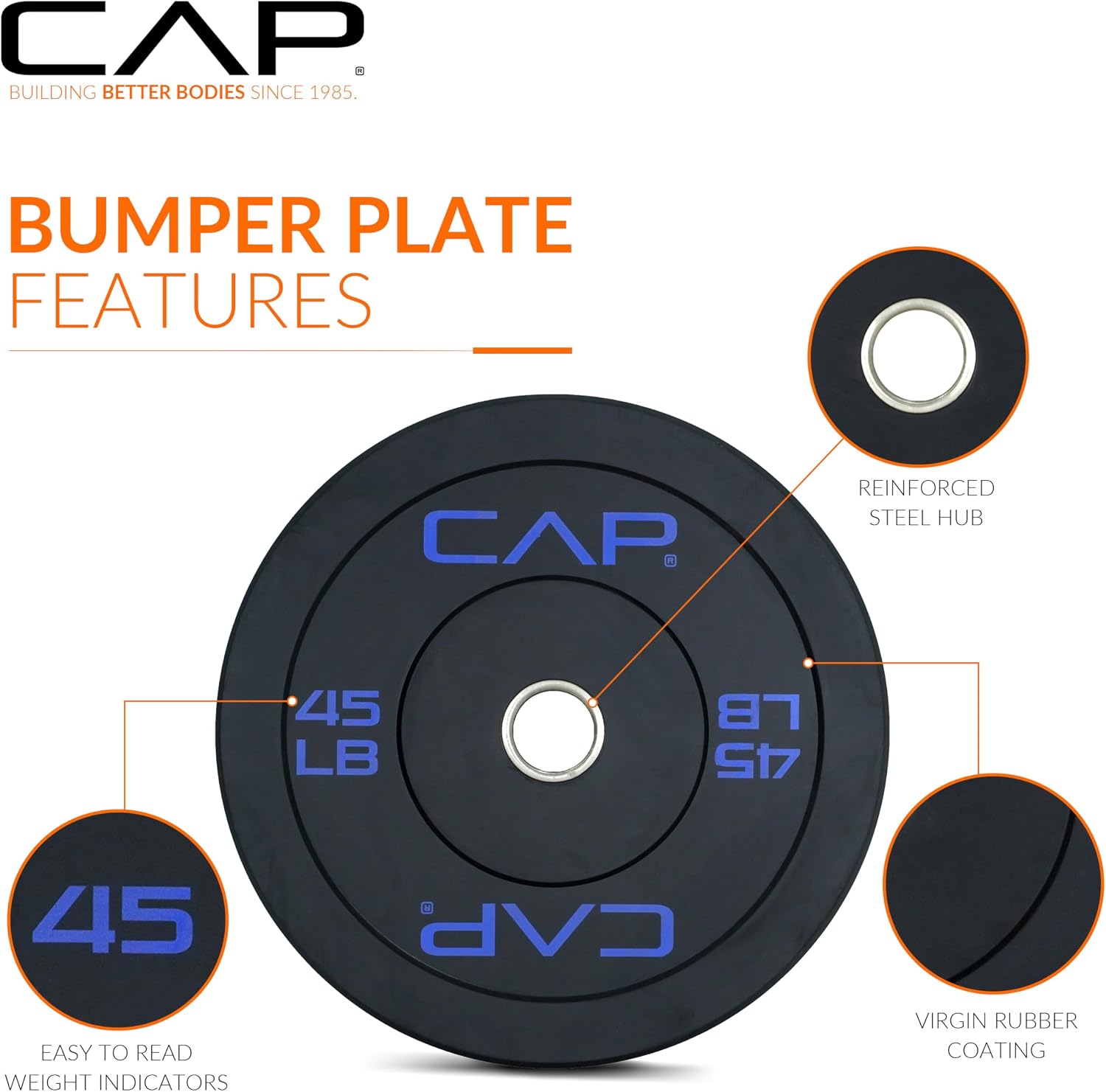 Rubber Olympic Bumper Weight Plate