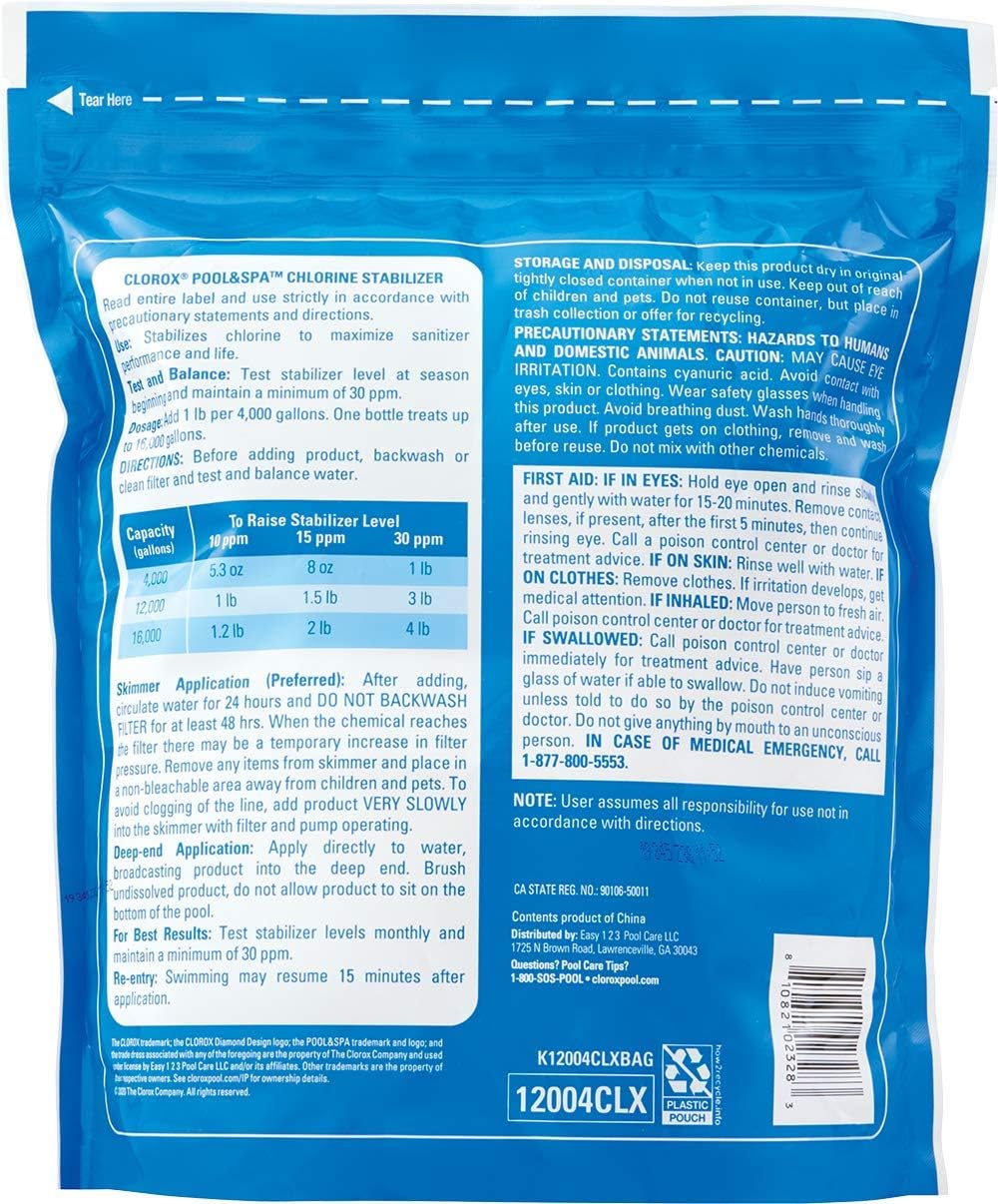 Pool Chlorine Stabilizer